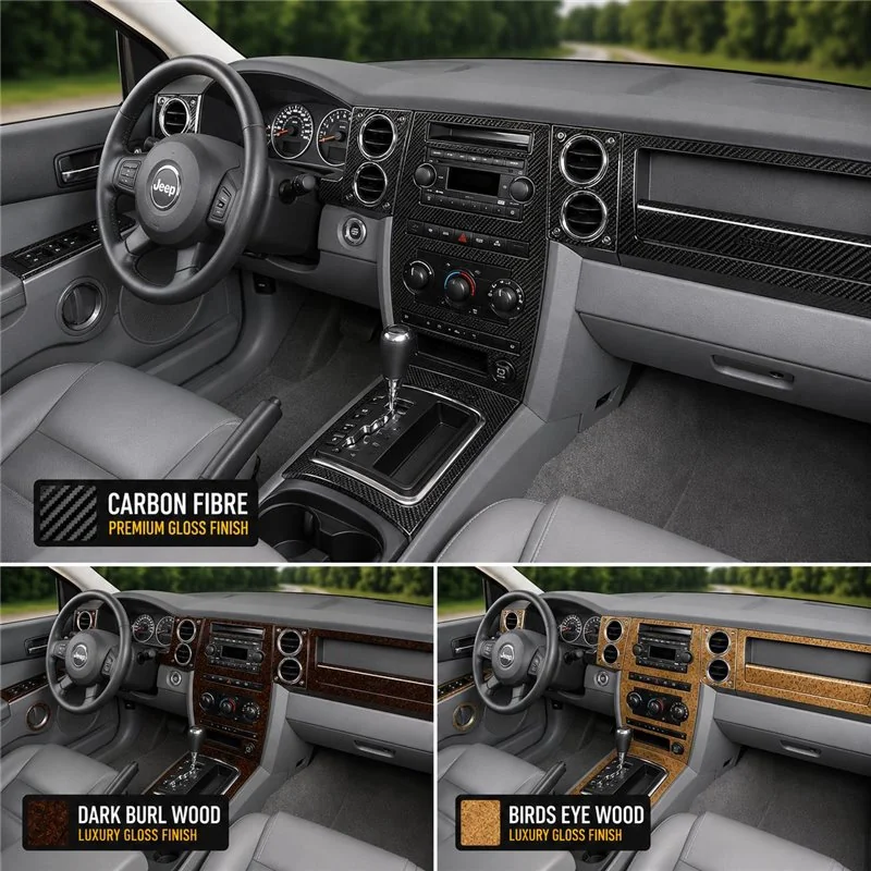 Jeep Commander 2006-2007 sans navigation kit décoration intérieure tableau de bord