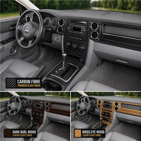 Jeep Commander 2006-2007 avec navigation kit décoration intérieure tableau de bord 2
