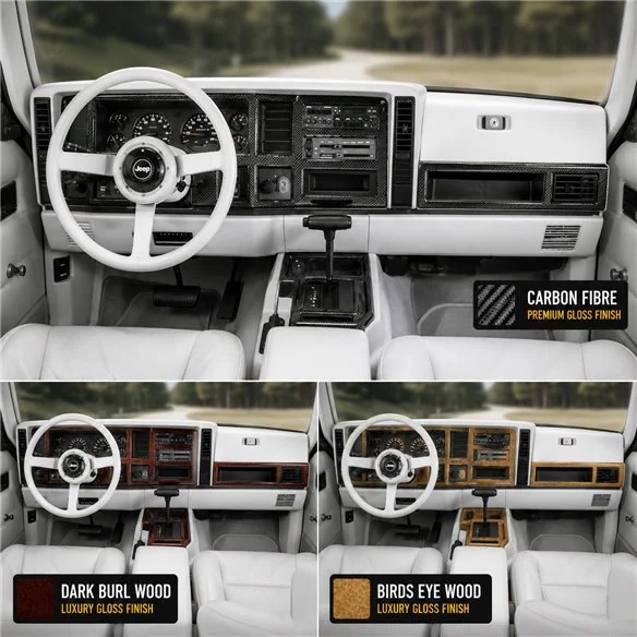Chrysler Cherokee 1984-1997 3D kit décoration intérieure tableau de bord 3 pièces