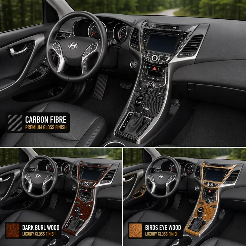 Hyundai Elantra 2014 - à aujourd’hui kit complet, sans navigation kit décoration intérieure tableau de bord