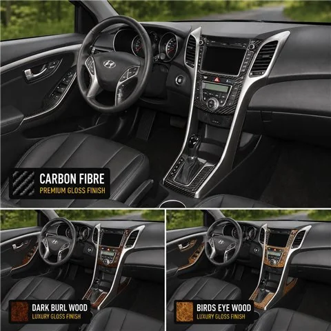 Hyundai Elantra GT 2013 - à aujourd’hui kit complet kit décoration intérieure tableau de bord