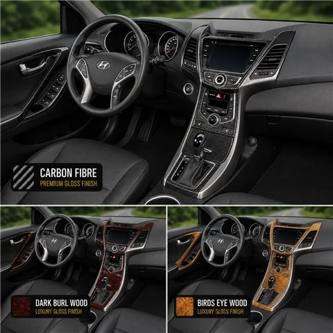 Hyundai Elantra Coupe 2011 - à aujourd’hui kit complet, avec navigation kit décoration intérieure tableau de bord 2