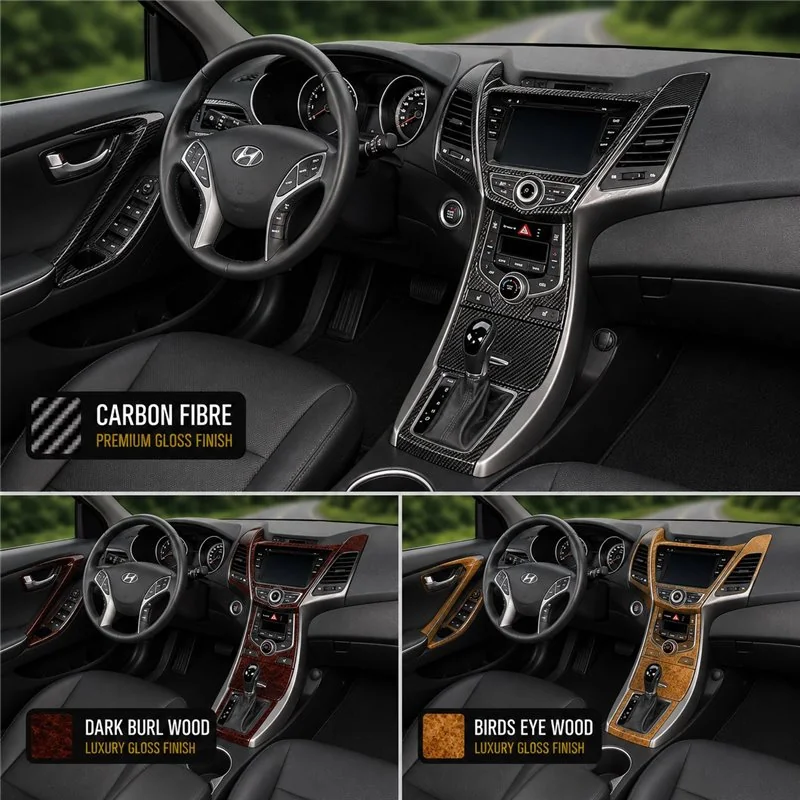 Hyundai Elantra Coupe 2011 - à aujourd’hui kit complet, avec navigation kit décoration intérieure tableau de bord