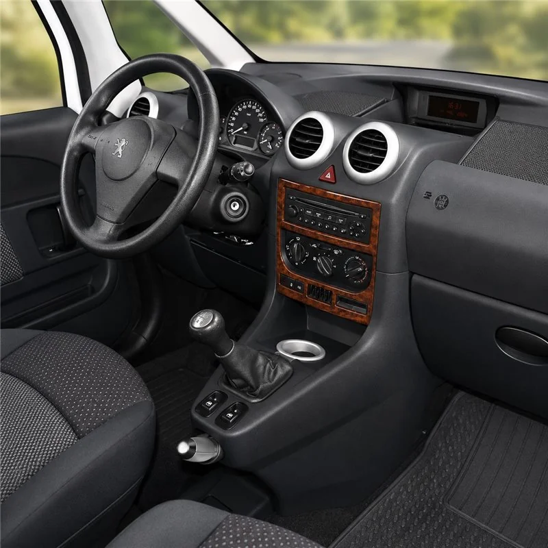 Peugeot 1007 2005+ kit décor tableau de bord 3D, 2 pièces