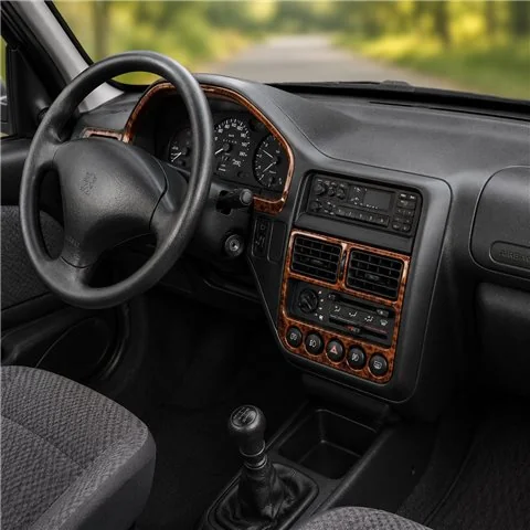 Peugeot 106 1991-1996 kit décor tableau de bord 3D, 12 pièces