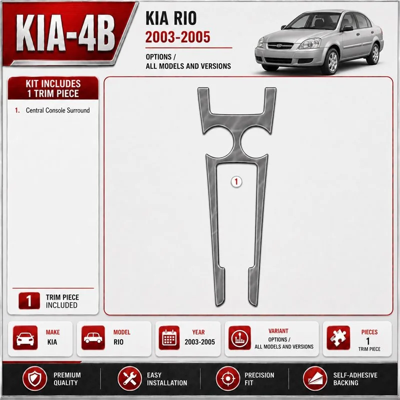 Kia Rio 2003-2005 Options kit décoration intérieure tableau de bord