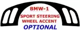 BMW X5 1998-2006 Sport Steering Wheel Accent BD Kit la décoration du tableau de bord