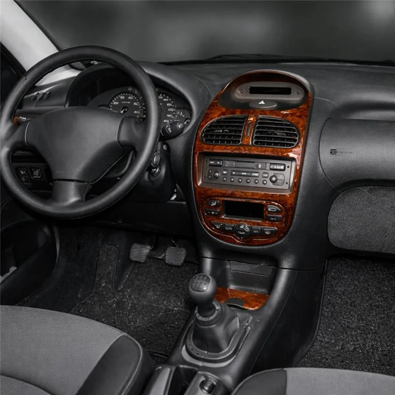 Peugeot 206 1998-2001 kit décor tableau de bord 3D, 8 pièces