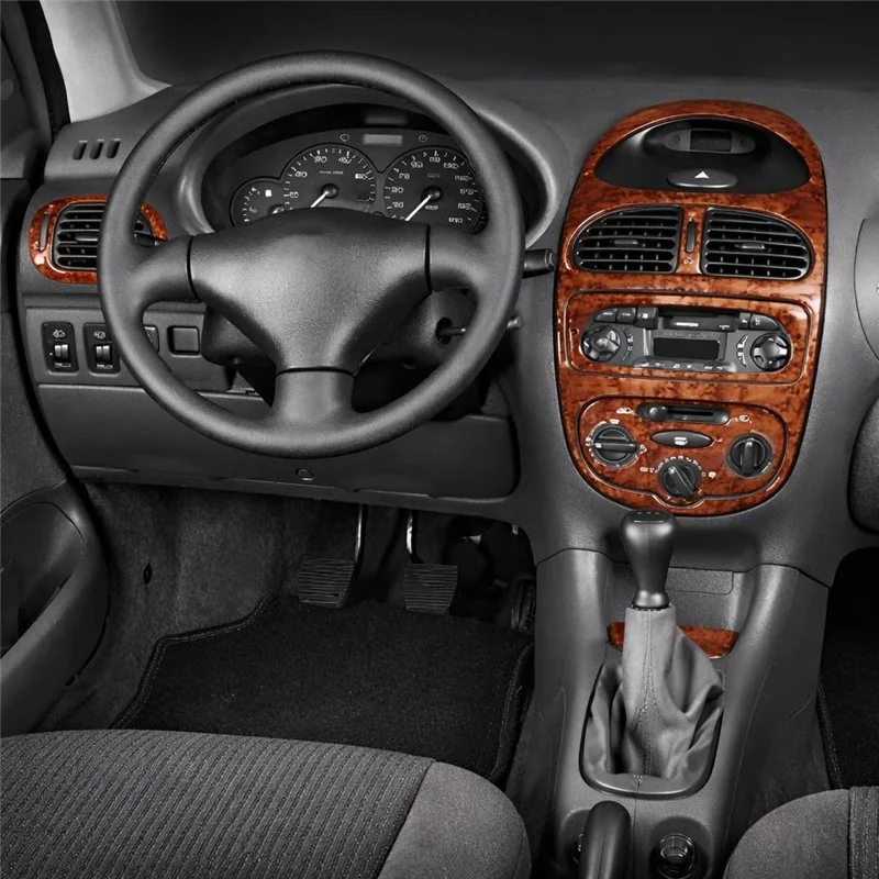 Peugeot 206 2001-2010 kit décor tableau de bord 3D, 10 pièces