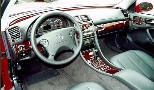 Mercedes Benz CLK 1998-2002 Ensemble Complet, Soft roof-Coupe BD Kit la décoration du tableau de bord - 1 - habillage decor de t