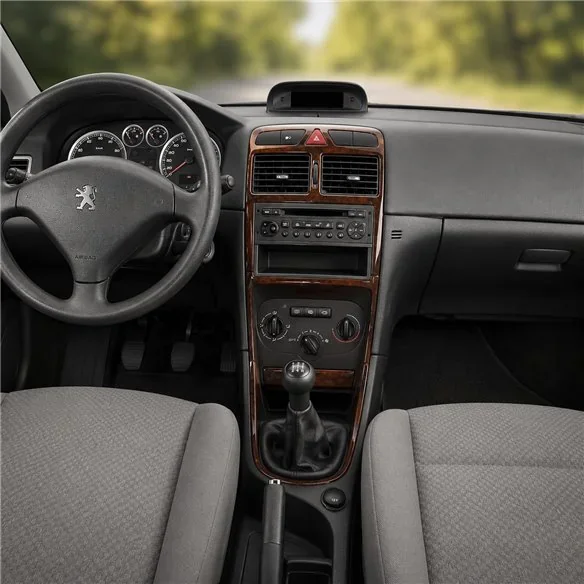 Peugeot 307 2004-2008 kit décor tableau de bord 3D, 12 pièces
