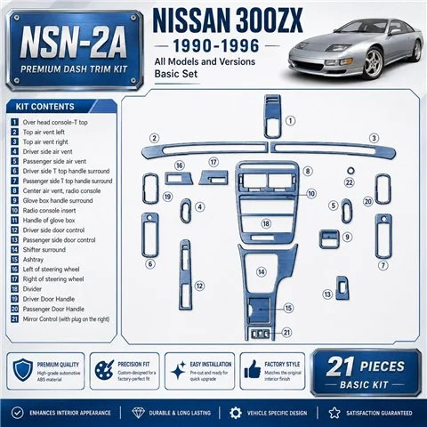 Nissan 300ZX 1990-1996 kit de base kit décoration intérieure tableau de bord