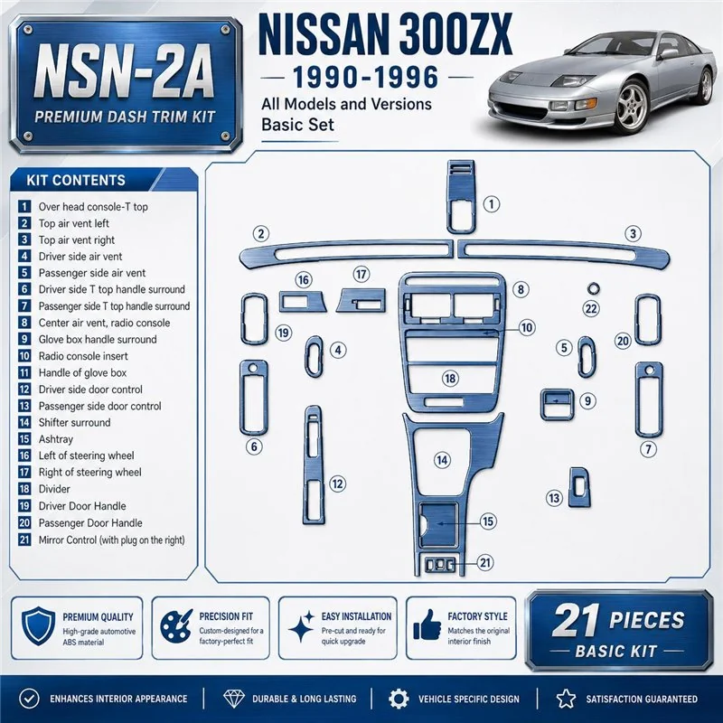 Nissan 300ZX 1990-1996 kit de base kit décoration intérieure tableau de bord