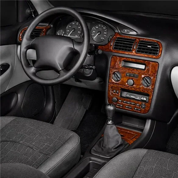 Peugeot 406 1995-1999 kit décor tableau de bord 3D, 21 pièces