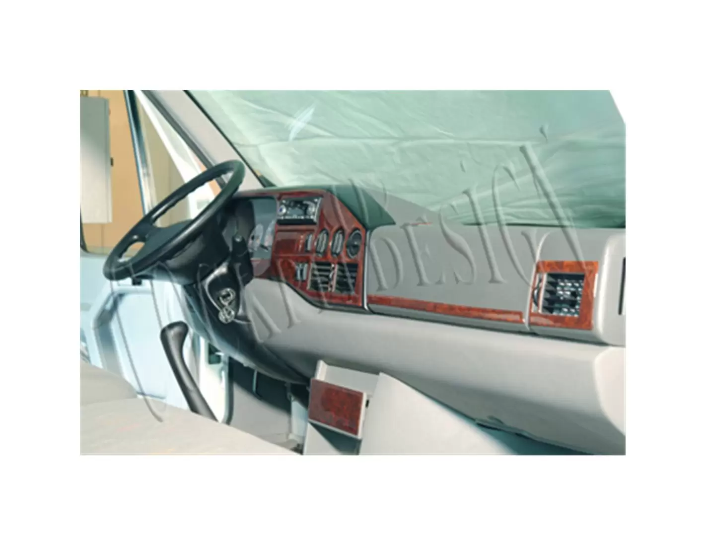 Mercedes Sprinter W901 95-00 Kit la décoration du tableau de bord 17-Pièce - 1 - habillage decor de tableau de bord