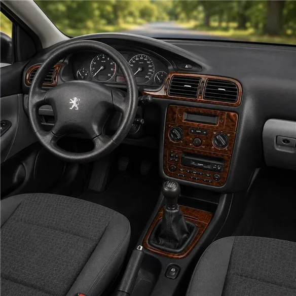 Peugeot 406 1999-2005 kit décor tableau de bord 3D, 13 pièces