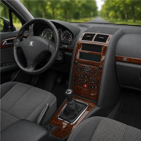Peugeot 407 2005-2010 kit décor tableau de bord 3D, 11 pièces