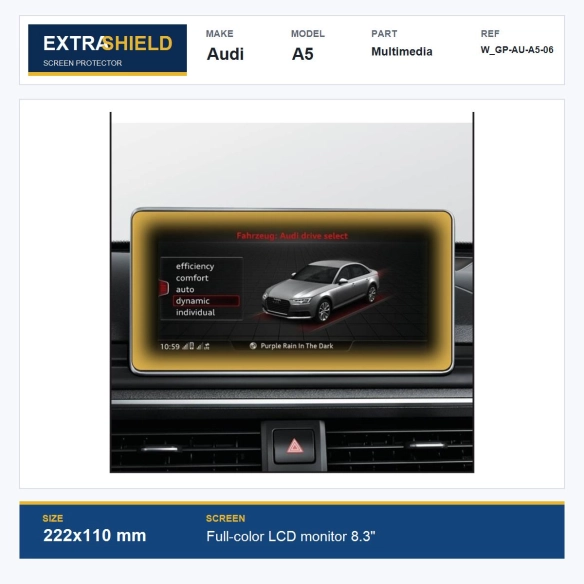 Audi A5 Multimedia ExtraShield Screen Protector