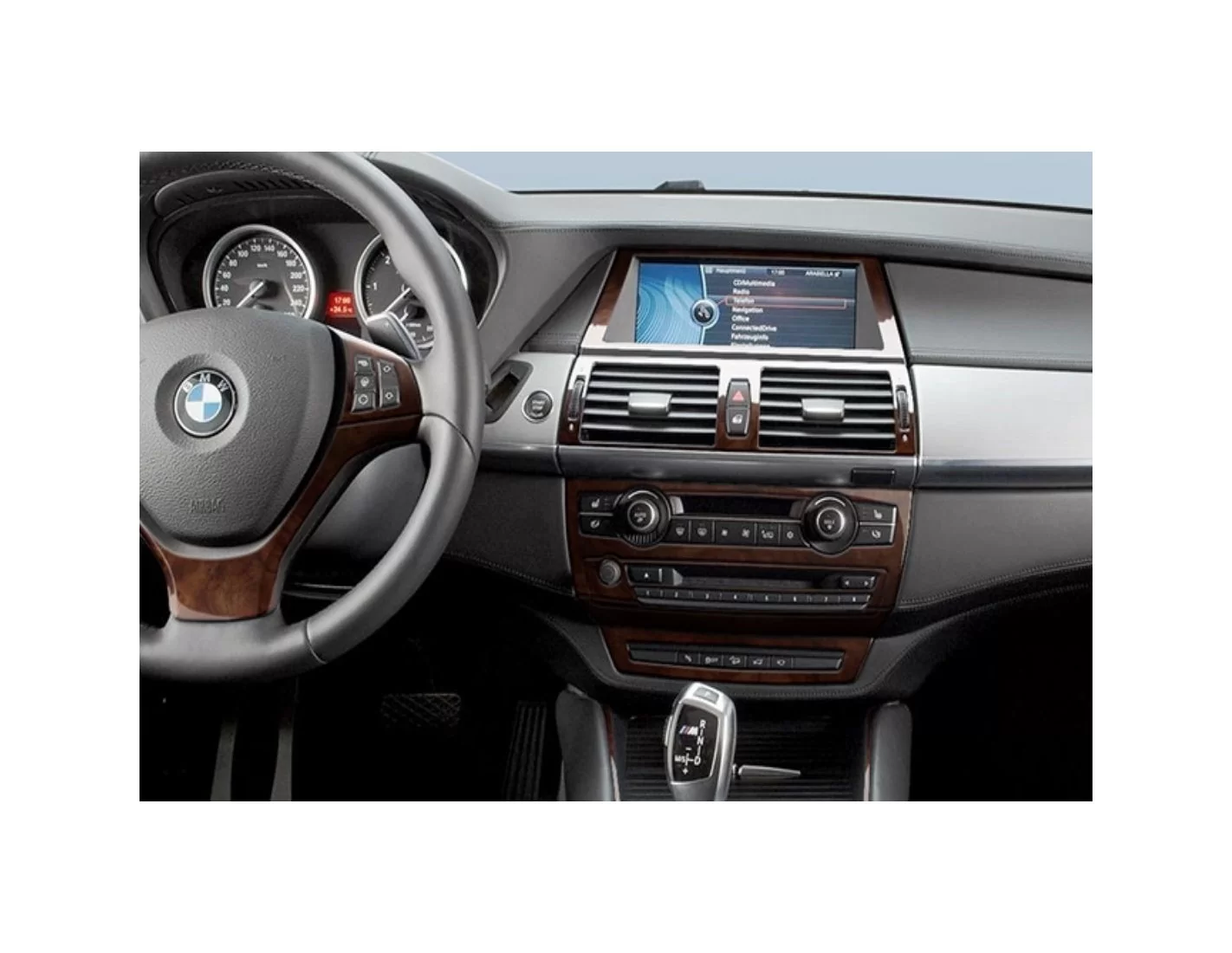 BMW X6 E71 2008-2014 Kit la décoration du tableau de bord 41-Pièce - 1 - habillage decor de tableau de bord