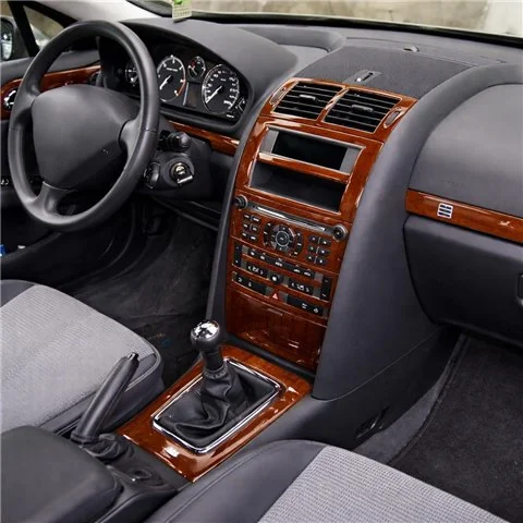 Peugeot 407 Doors 2005-2010 kit décor tableau de bord 3D, 21 pièces
