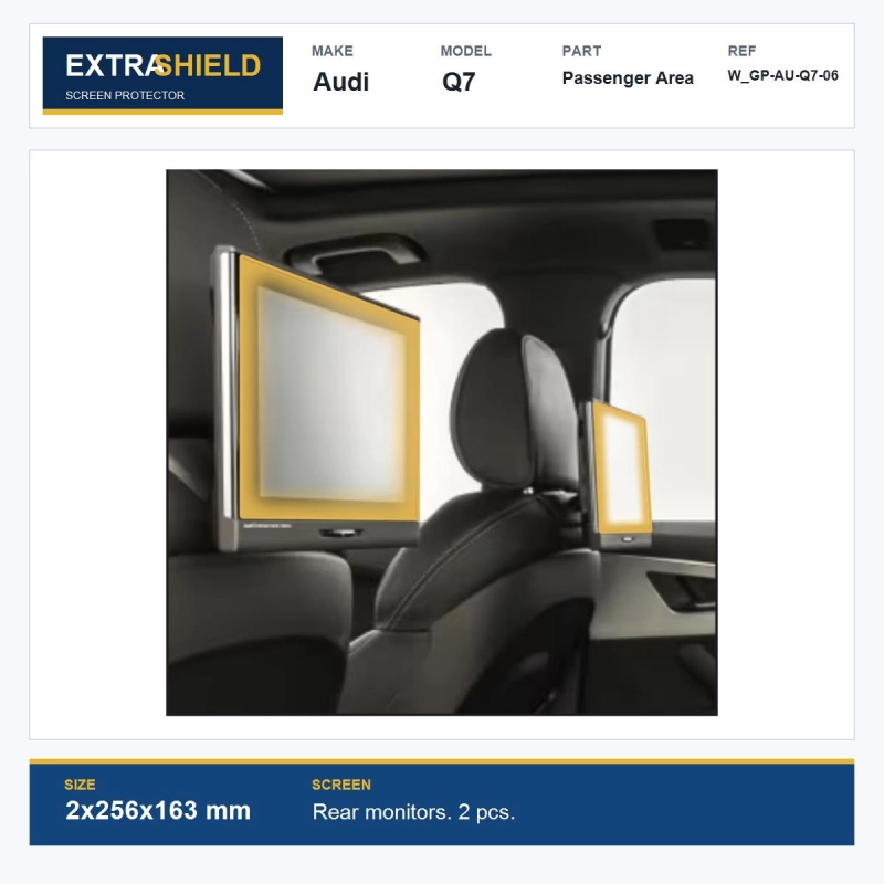Audi Q7 Passenger Area ExtraShield Screen Protector