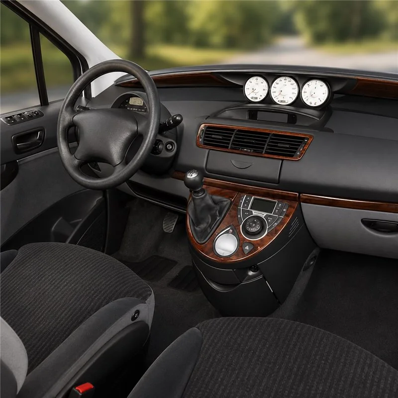 Peugeot 807 2002+ kit décor tableau de bord 3D, 4 pièces