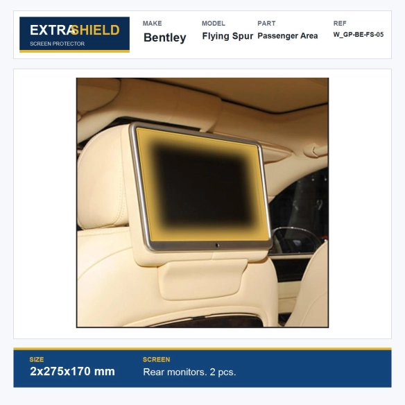 Bentley Flying Spur Passenger Area ExtraShield Screen Protector