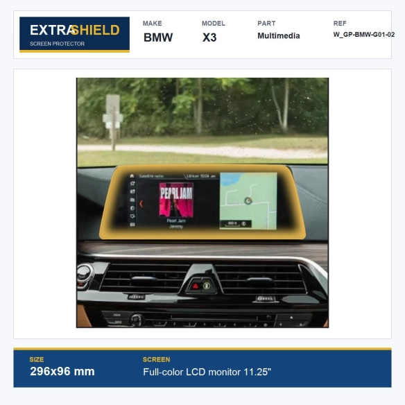 BMW X3 Multimedia ExtraShield Screen Protector