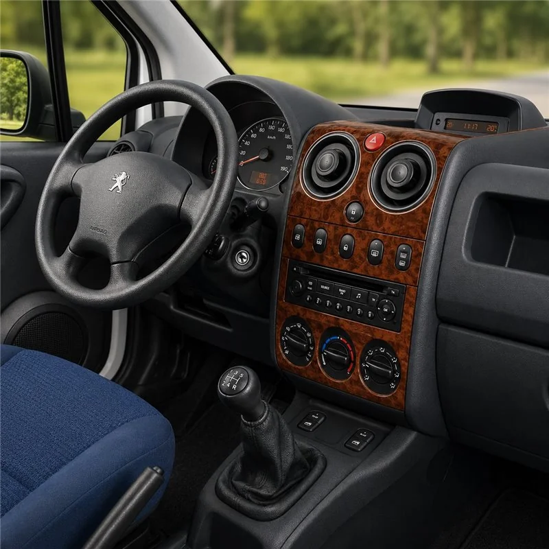 Peugeot Partner 2002-2008 kit décor tableau de bord 3D, 11 pièces