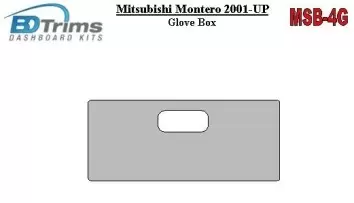 Mitsubishi Pajero/Montero 2000-2006 glowe-box BD Décoration de tableau de bord