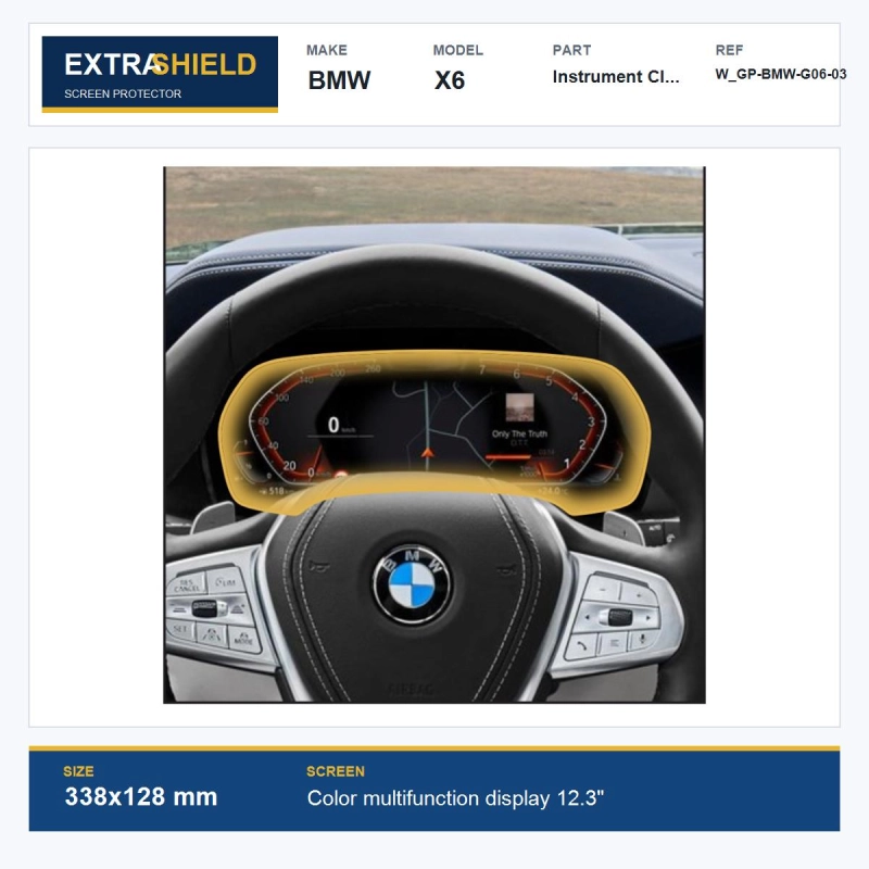 BMW X6 Instrument Cluster ExtraShield Screen Protector