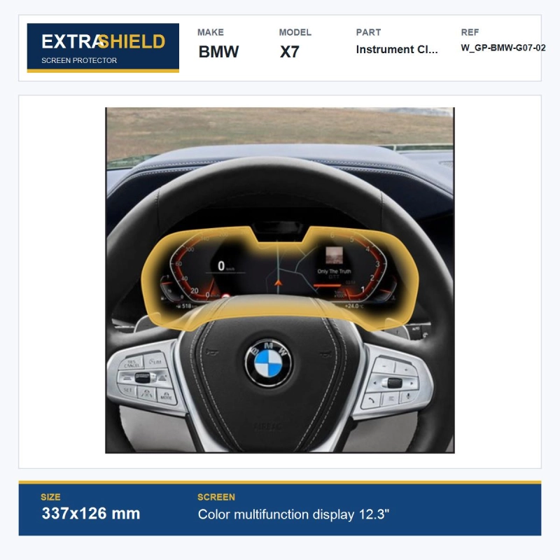 BMW X7 Instrument Cluster ExtraShield Screen Protector
