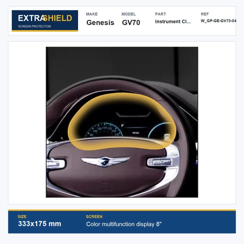 Genesis GV70 Instrument Cluster ExtraShield Screen Protector