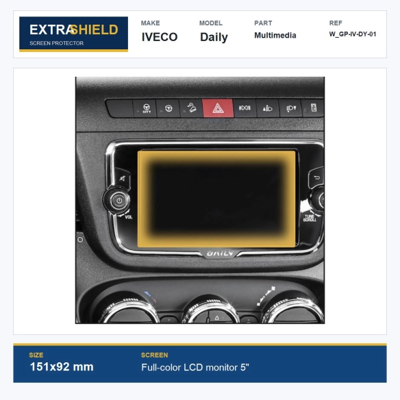IVECO Daily Multimedia ExtraShield Screen Protector