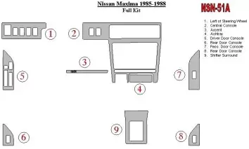 Nissan Maxima 1985-1988 Ensemble Complet BD Kit la décoration du tableau de bord - 1 - habillage decor de tableau de bord