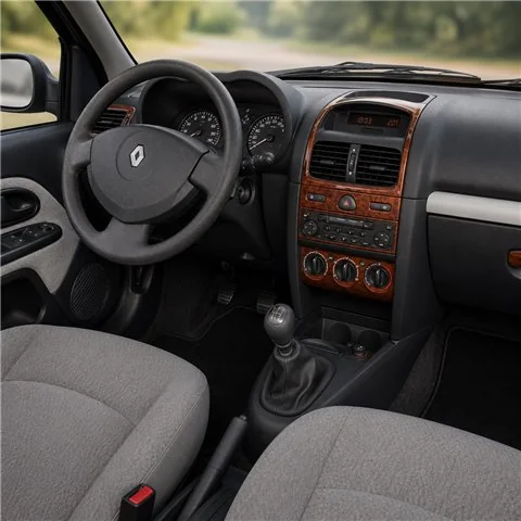 Renault Clio-2 2001-2005 kit décor tableau de bord 3D, 15 pièces