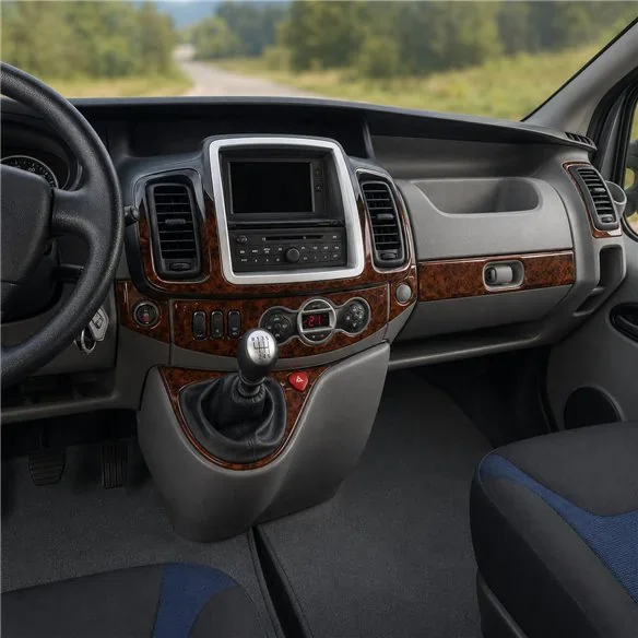 Renault Trafic-Nissan Primastar 2011+ kit décor tableau de bord 3D, 16 pièces