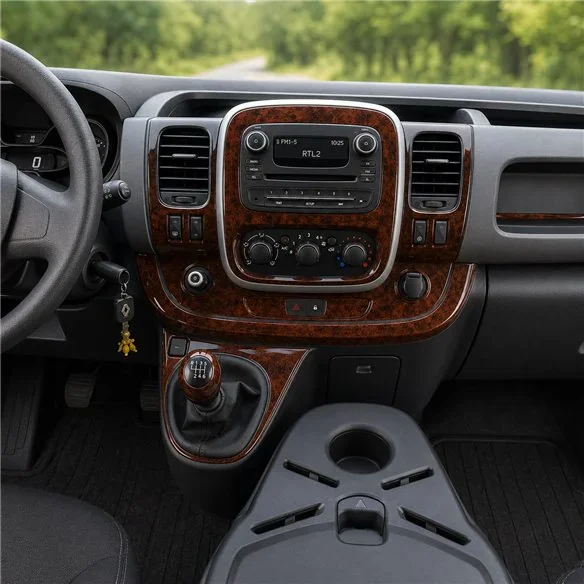 Renault Trafic 2015+ kit décor tableau de bord 3D, 19 pièces