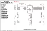 Nissan Pathfinder 1994-1995 Ensemble Complet, 21 Parts set BD Kit la décoration du tableau de bord