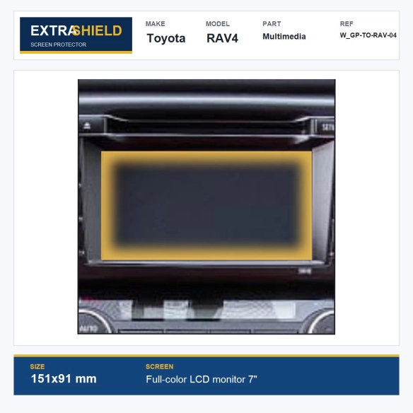 Toyota RAV4 Multimedia ExtraShield Screen Protector