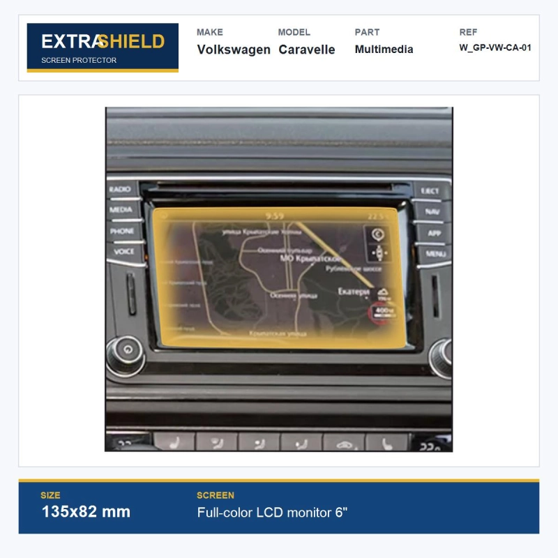 Volkswagen Caravelle Multimedia ExtraShield Screen Protector