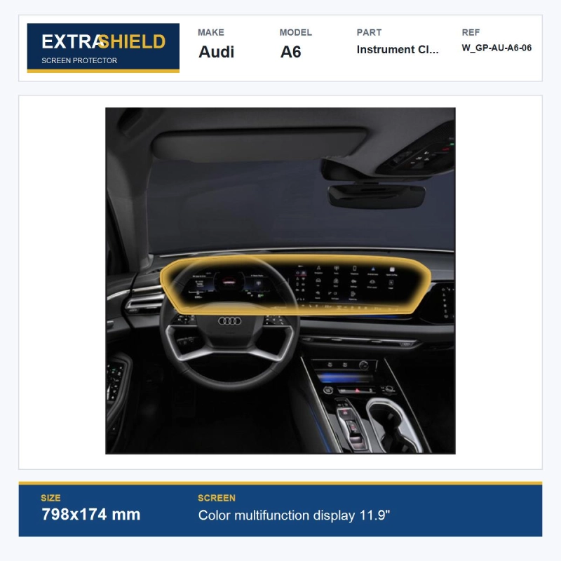 Audi A6 Instrument Cluster ExtraShield Screen Protector