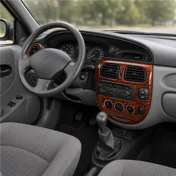 Renault Megane 1996+-02 99 kit décor tableau de bord 3D, 13 pièces