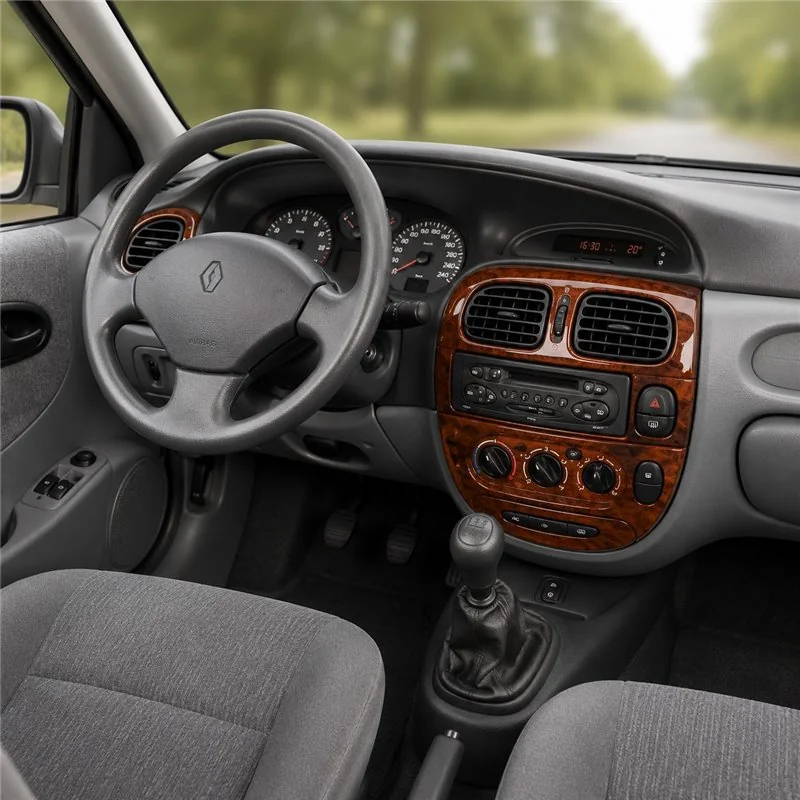 Renault Megane 1999-2003 kit décor tableau de bord 3D, 17 pièces