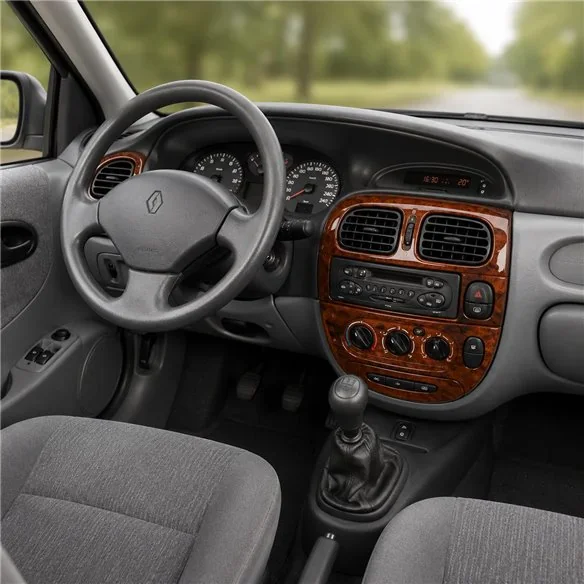 Renault Megane 1999-2003 kit décor tableau de bord 3D, 17 pièces