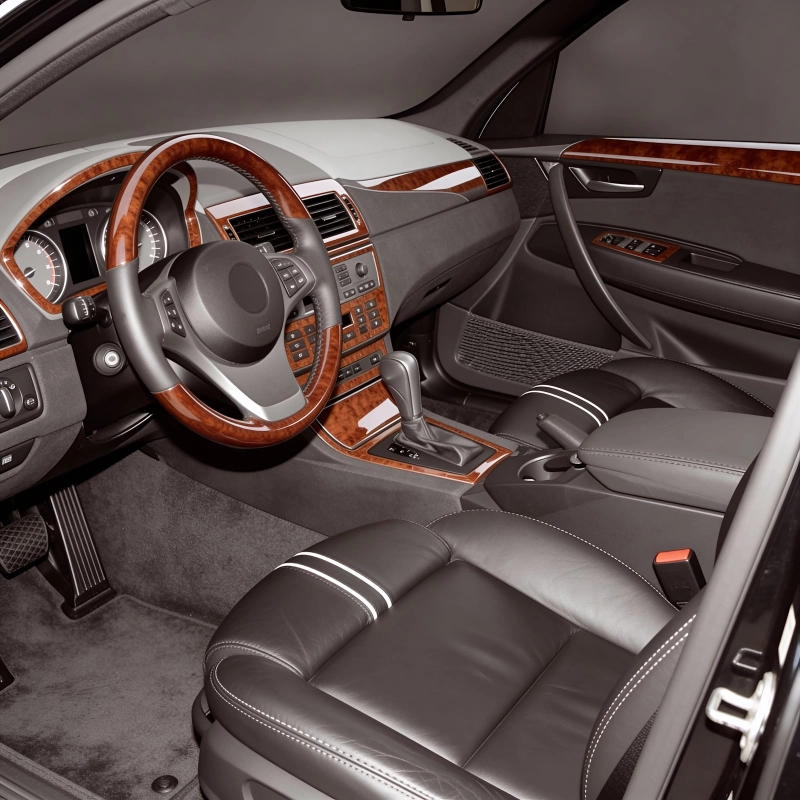 BMW X3 E83 2003+ climatisation kit décor tableau de bord 3D, 12 pièces