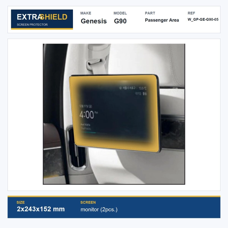 Genesis G90 Passenger Area ExtraShield Screen Protector