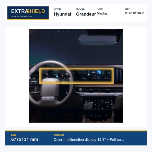 Hyundai Grandeur Display ExtraShield Screen Protector