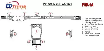 Porsche 944 1985-1994 Ensemble Complet BD Kit la décoration du tableau de bord - 3 - habillage decor de tableau de bord