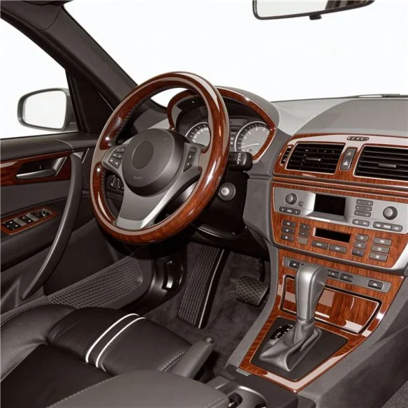 BMW X3 E83 2003+ kit décor tableau de bord 3D, 12 pièces